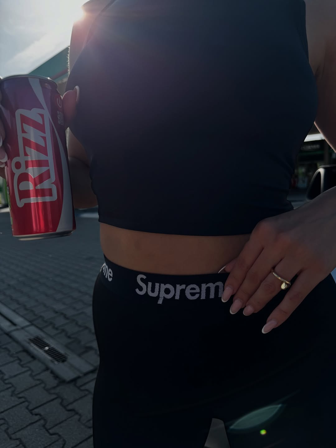 Supreme custom biker shorts