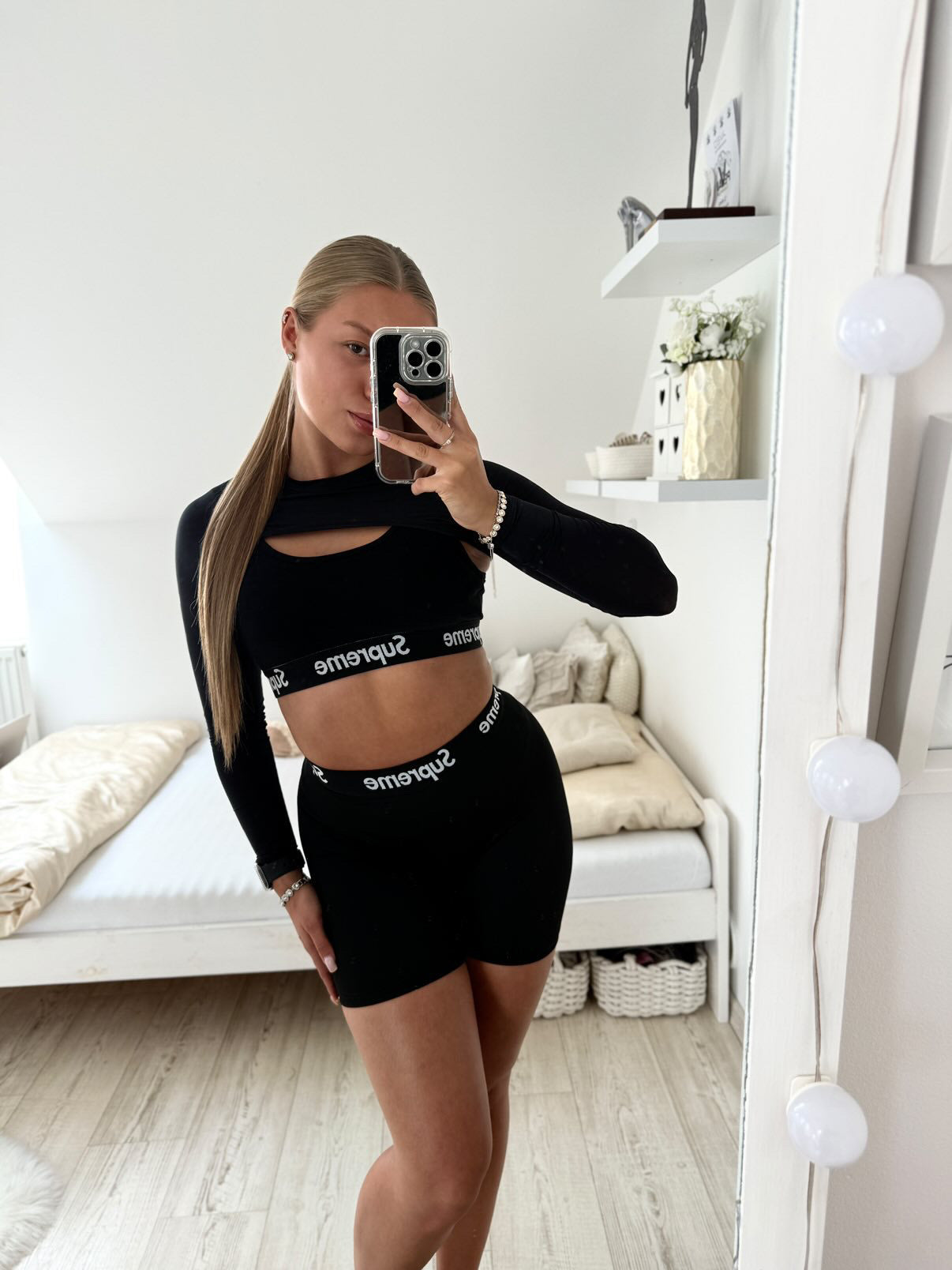 Supreme custom biker shorts