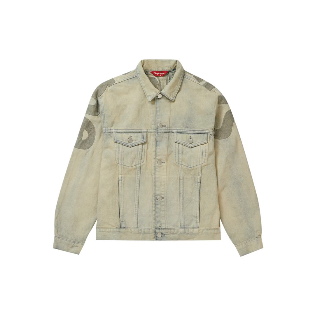 Supreme Inset Logo Denim Trucker Jacket – dripdelivery