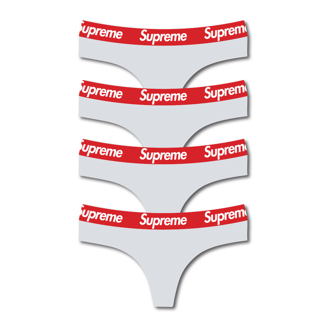 4-pack Supreme thongs