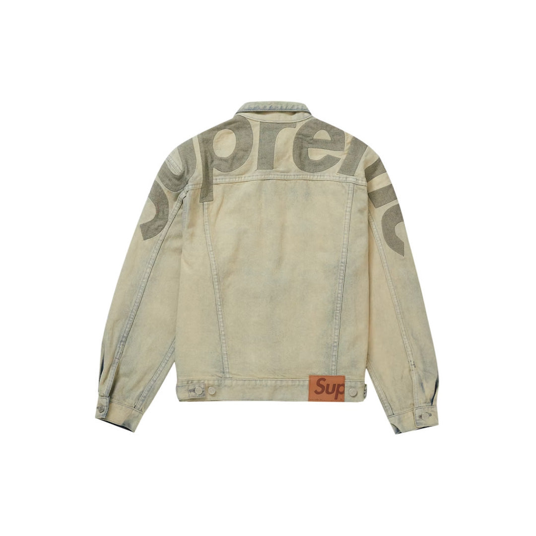 Supreme Inset Logo Denim Trucker Jacket – dripdelivery