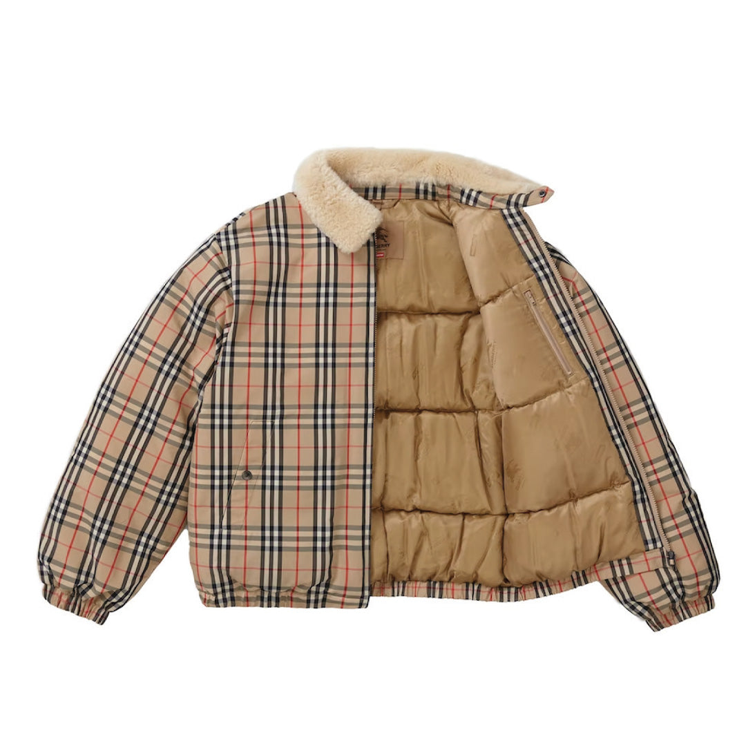 Supreme x Burberry Shearling Puffer Jacket