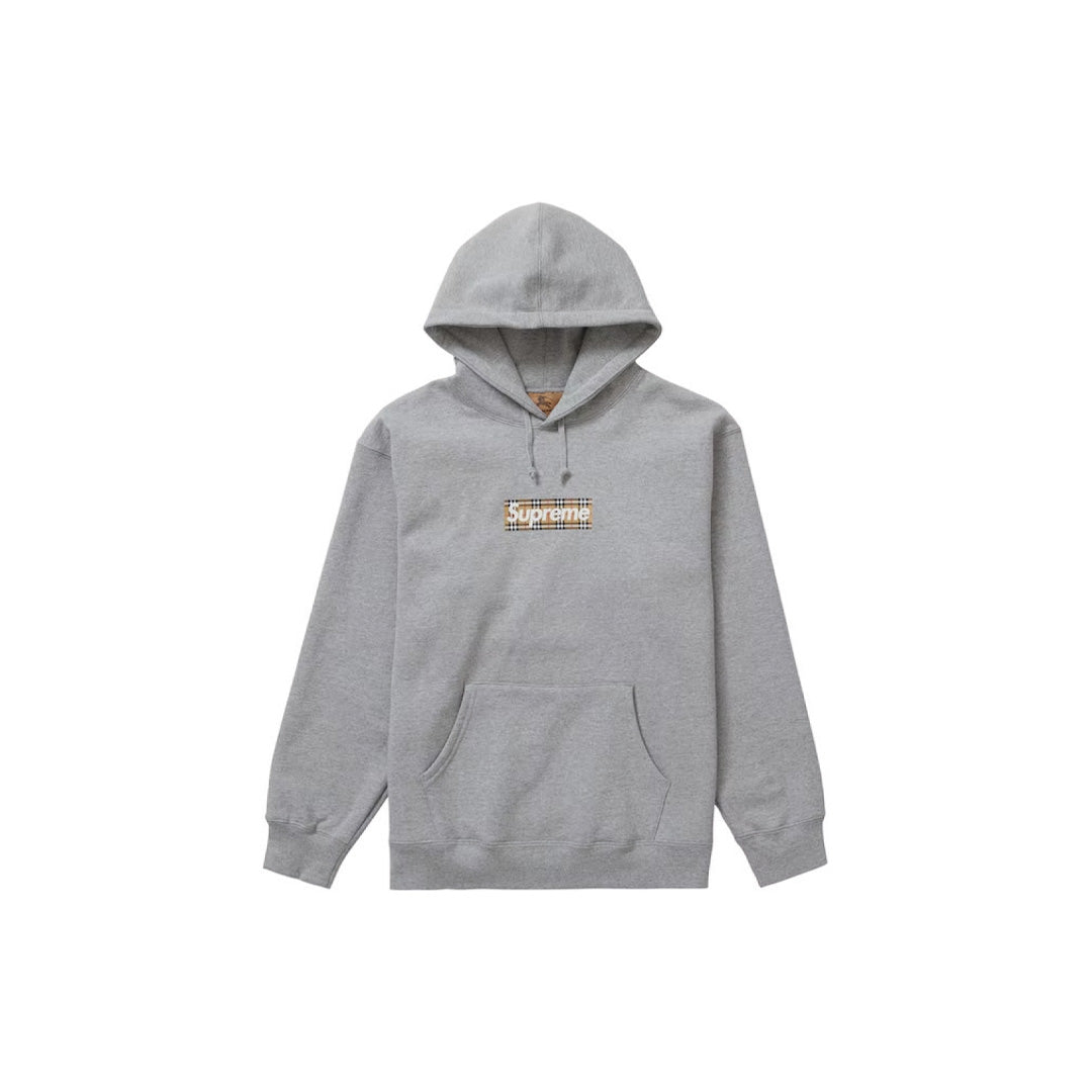 Supreme Burberry Box Logo Hooded Sweatshirt